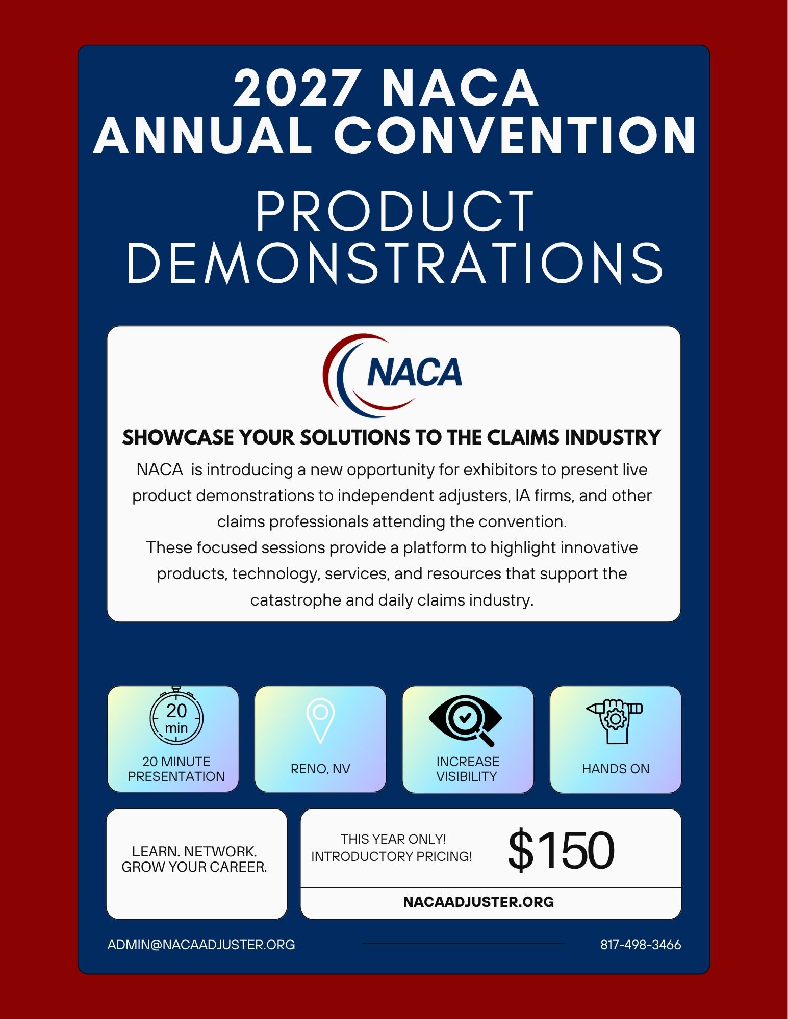 Booth Sales ⇽ 2027 NACA Annual Convention | National Association of ...